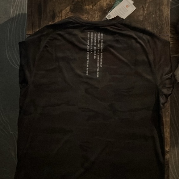 ASRV Camo Silver-lite Polygenie Performance Workout Short Sleeve Shirt DSG-0164 - Picture 5 of 6